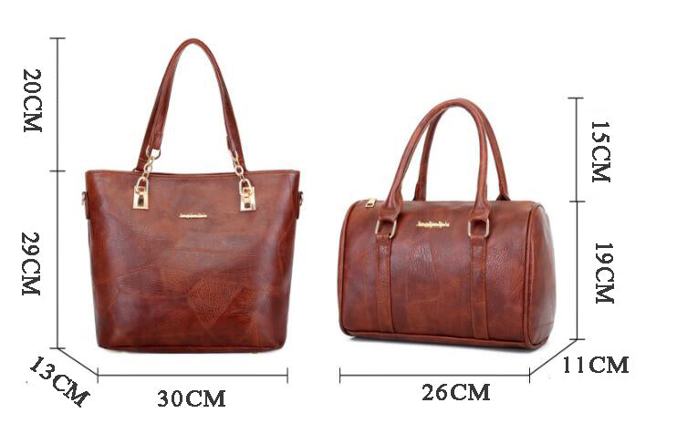 kiárusítás 🔥  Női bőrtáska szett (6 darab)