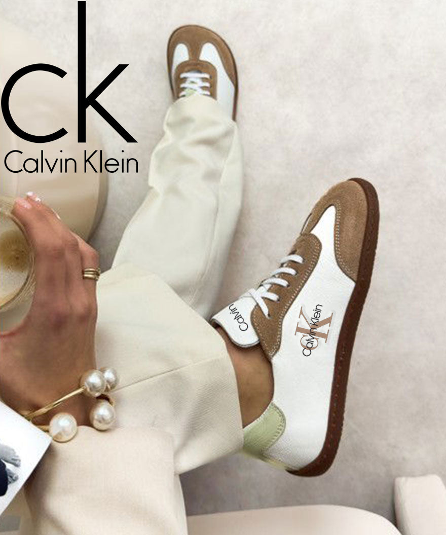 2025-ös Calvin Klein valódi bőr platformcipők