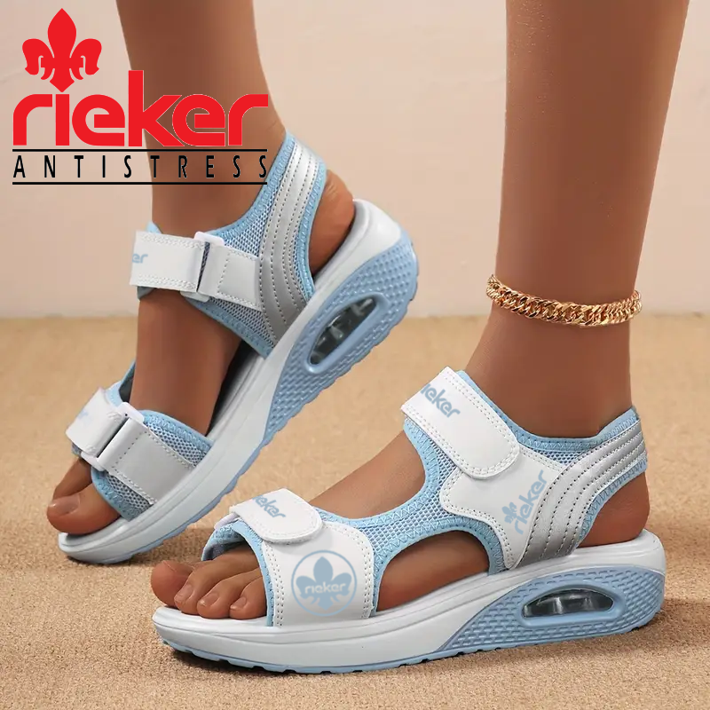 RIEKER@2025 új sportmasszázs szandál tépőzárral