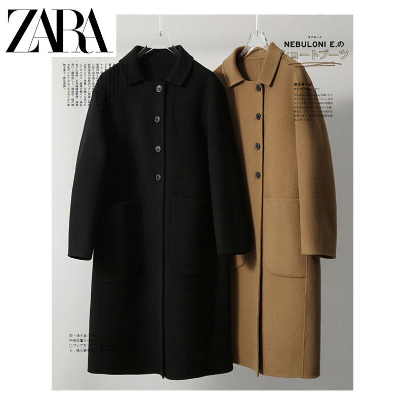 ZARA®🐑Damski wełniany płaszcz