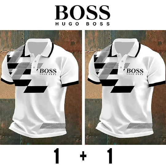BOSS® Férfi Póló, 2 db-os Csomag #ADM41