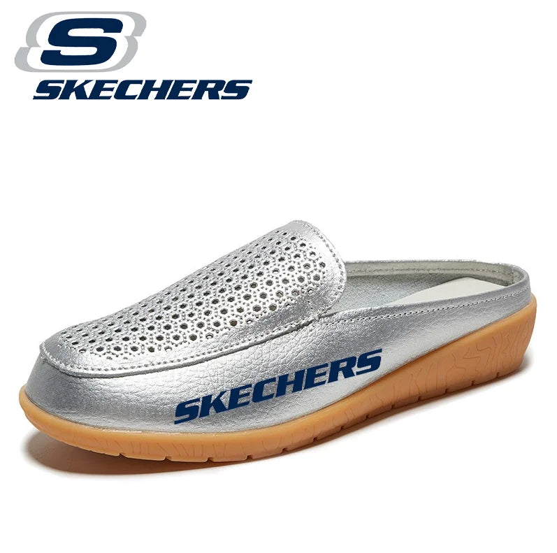 Skechers® női nyitott orrú légáteresztő szandálok