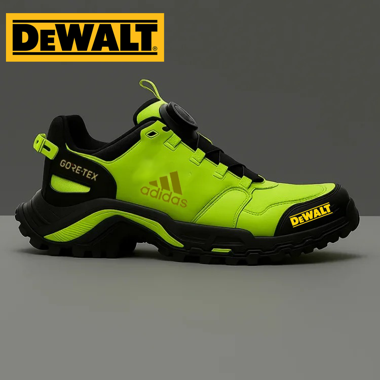 Az Adidas® és a DEWALT vízálló és lélegző férfi munka- és túrabakancsai ideálisak munkába és szabadtéri tevékenységekhez.