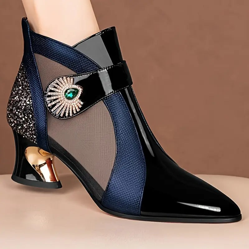 Női hálós cipők kristályokkal