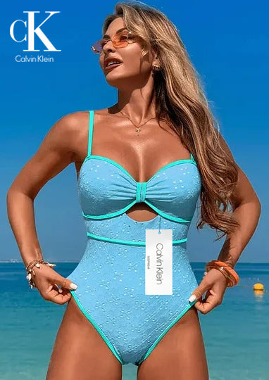 2025 Új Női Egyrészes, Színben Egyező Kivágott Fürdőruha