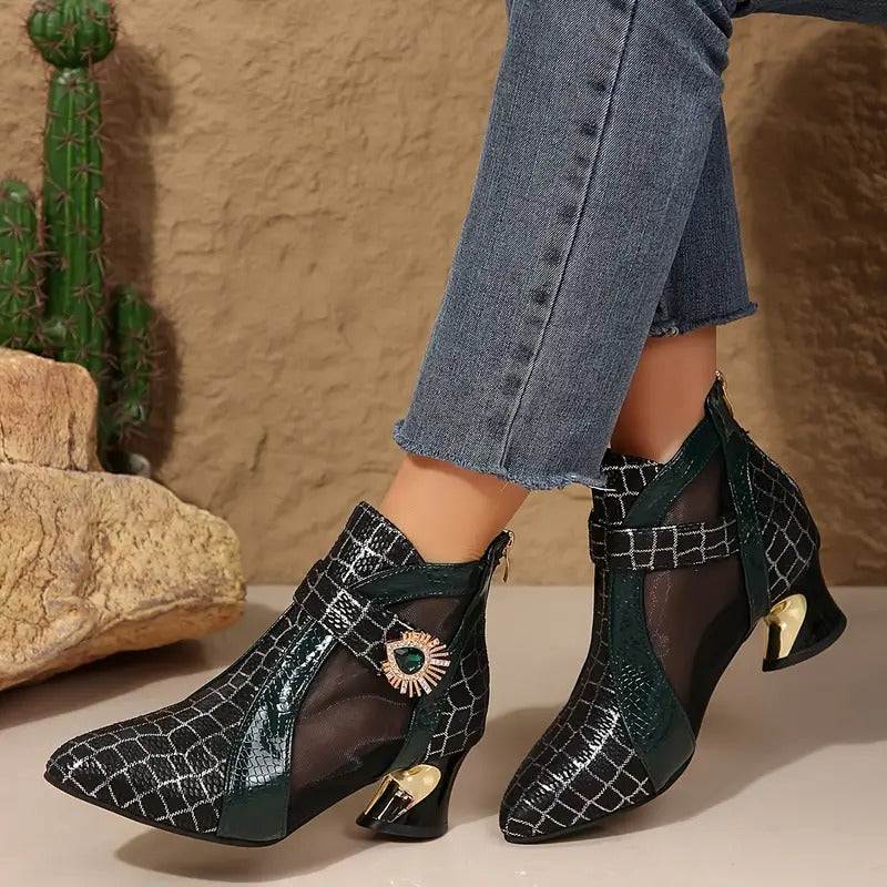 Női hálós cipők kristályokkal