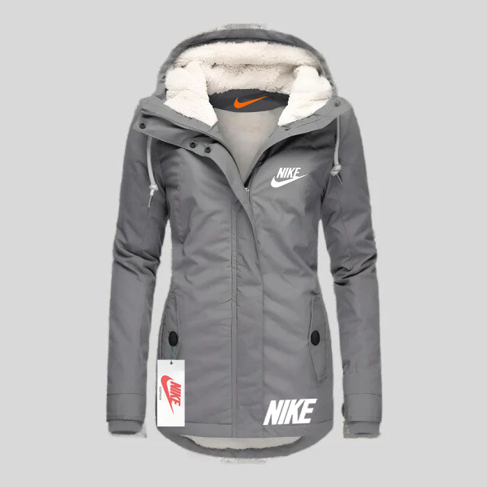 Women's waterproof hooded jacket for autumn and winter