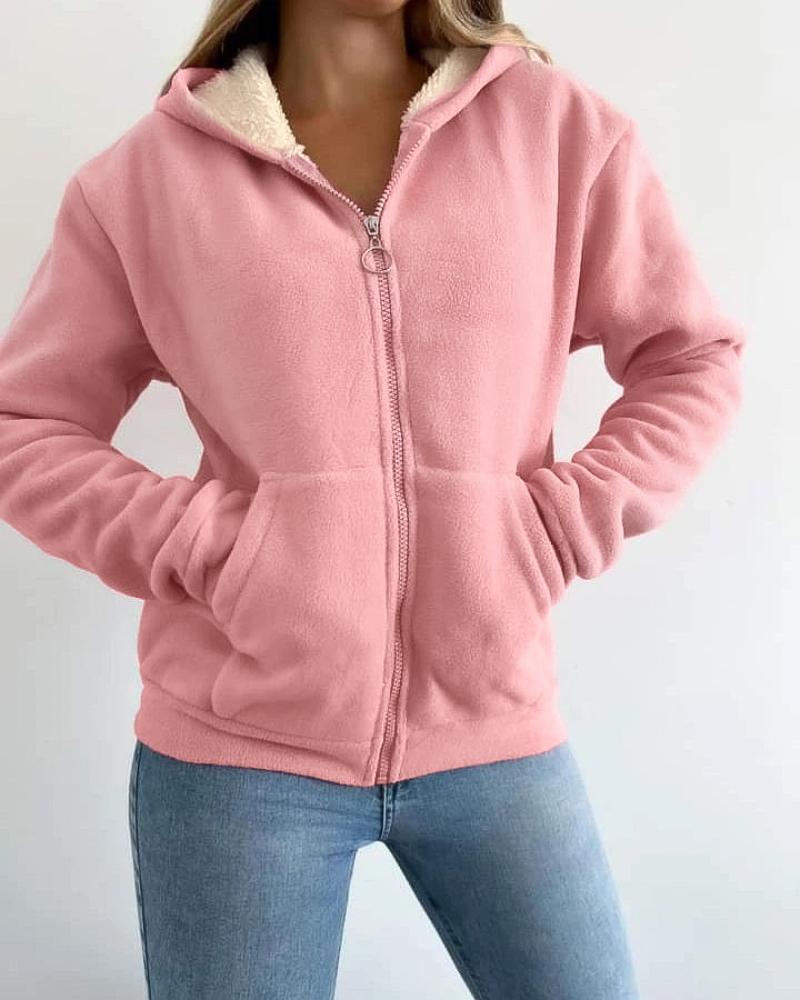 Thermal kapucnis pulcsi cipzáras kenguru zsebbel és polár béléssel