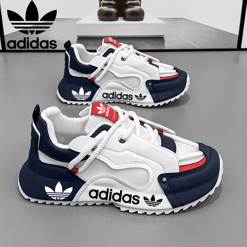 Férfi, könnyű, bőr, divatos adidas cipők, kényelmes és hétköznapi