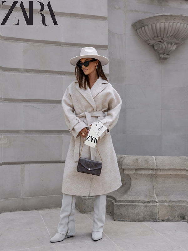 Női gombos kabátok, hosszú gyapjúkabátok, hosszú ujjal