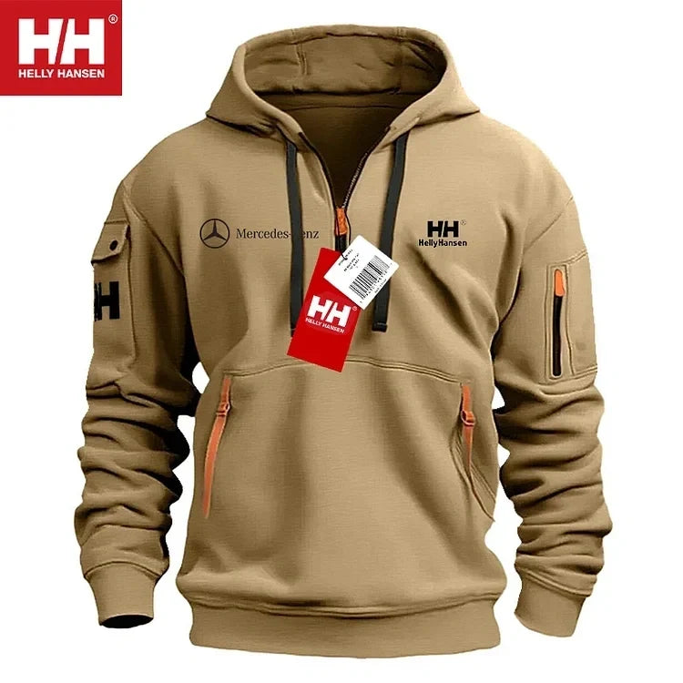 💕Helly Hansen | Mercedes-Benz új őszi-téli bő cipzáras pulóver, akciós, limitált darabszámban