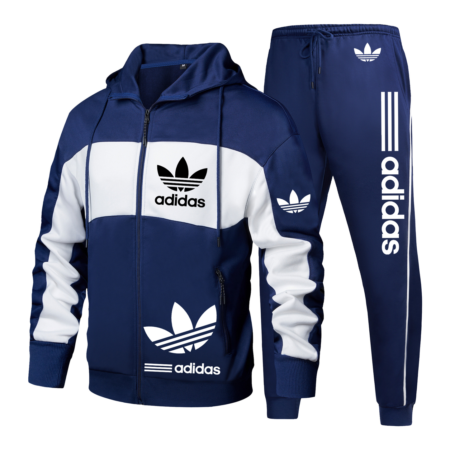 Adidas-New men's outdoor suit (top + bottom) Promotion, buy one and get the second one free
