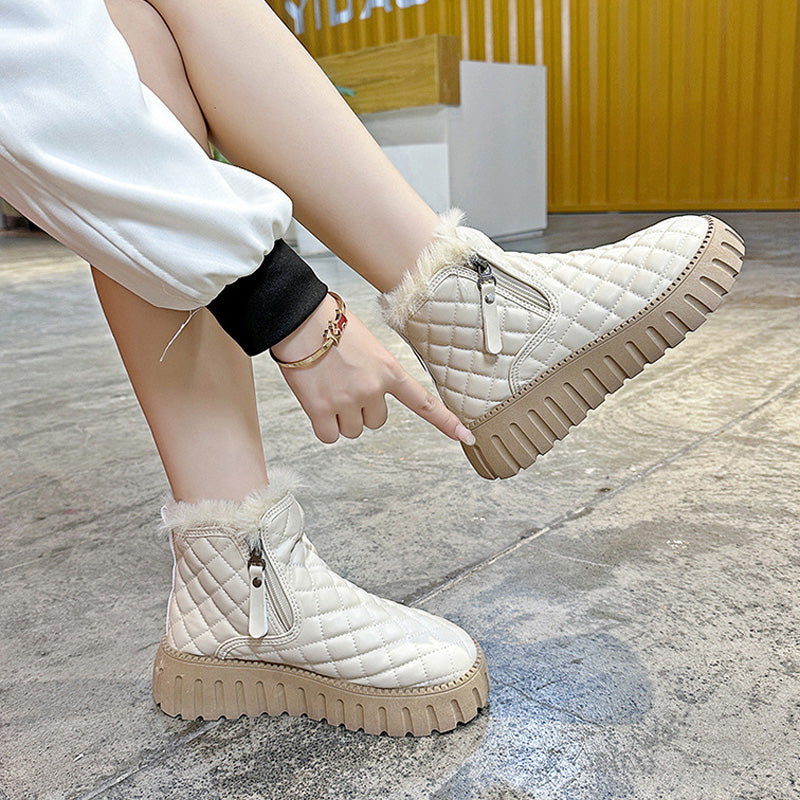 🎅[Tökéletes ajándék] Női gyapjú meleg téli csizma