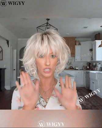 Curl Bob paróka frufruval