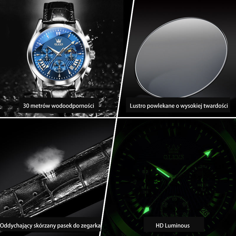 OLEVS® Elegáns férfi kronográf óra