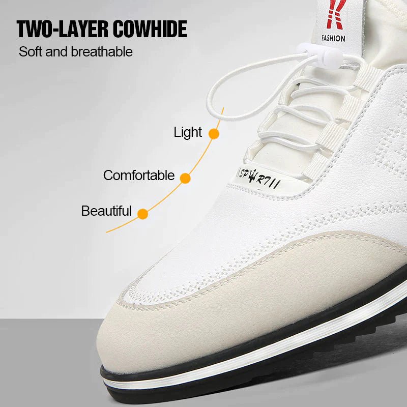 LÉLEGZŐ, CSÚSZÁSMENTES FÉRFI VEZETŐCIPŐ