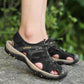 Férfi zárt orrú sportszandálok sporttúra szandálok szabadtéri túracipők bőr strand horgászszandálok