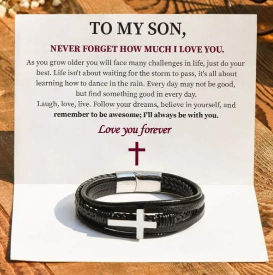 🎁To My Son Love You Forever karkötő