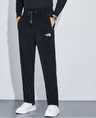 Őszi férfi bő, egyenes sportnadrág