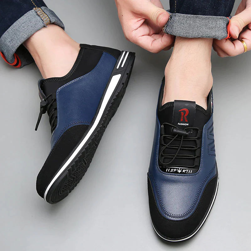 LÉLEGZŐ, CSÚSZÁSMENTES FÉRFI VEZETŐCIPŐ