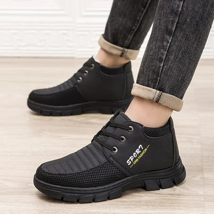 【39-44】 2023 új férfi téli cipők és bársony vastagságú alkalmi hócsizmák