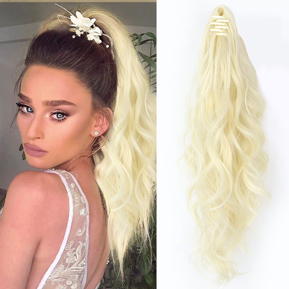 A legjobb hosszú hullámos lófarok körmökkel, póthajjal