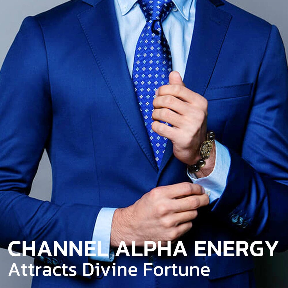 FLYSMUS™ FENG SHUI ARANY FÉNYES Obszidián karkötő