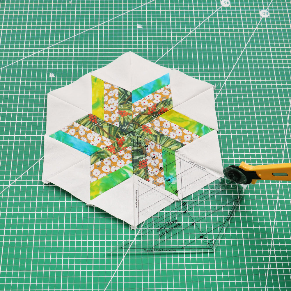 Mesés varrócsillag 60° és 120° ékvonalzó