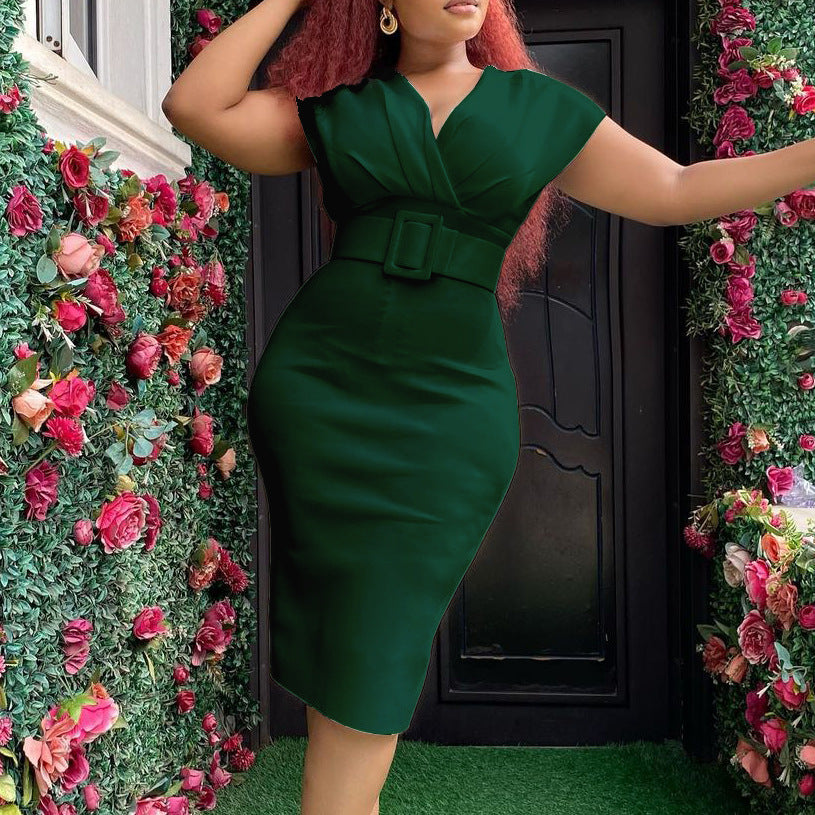 Új V-nyakú nyári ruha