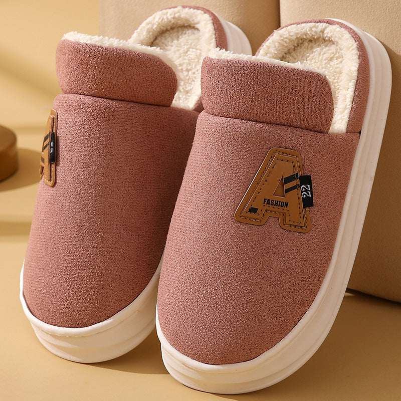 meleg és kényelmes pamut egyszínű cipő