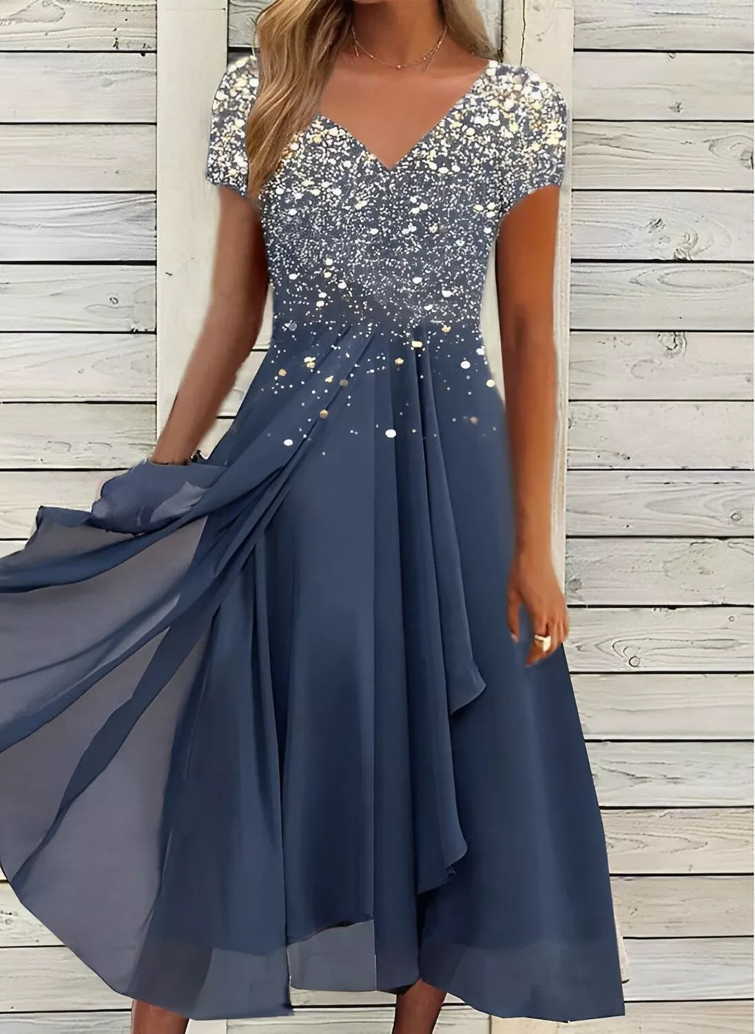 Hosszú bohém virágos ruha 2022 nyarára