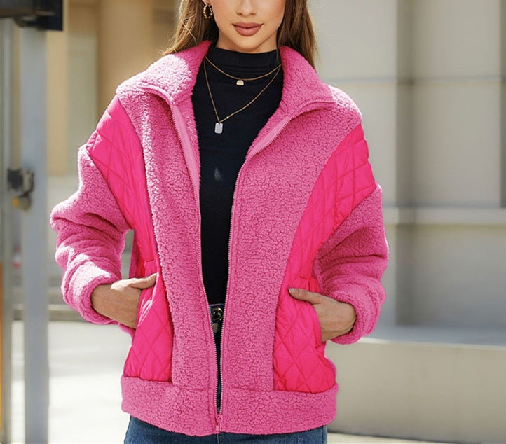 2023 őszi-téli női új divatos női plüss kabátok