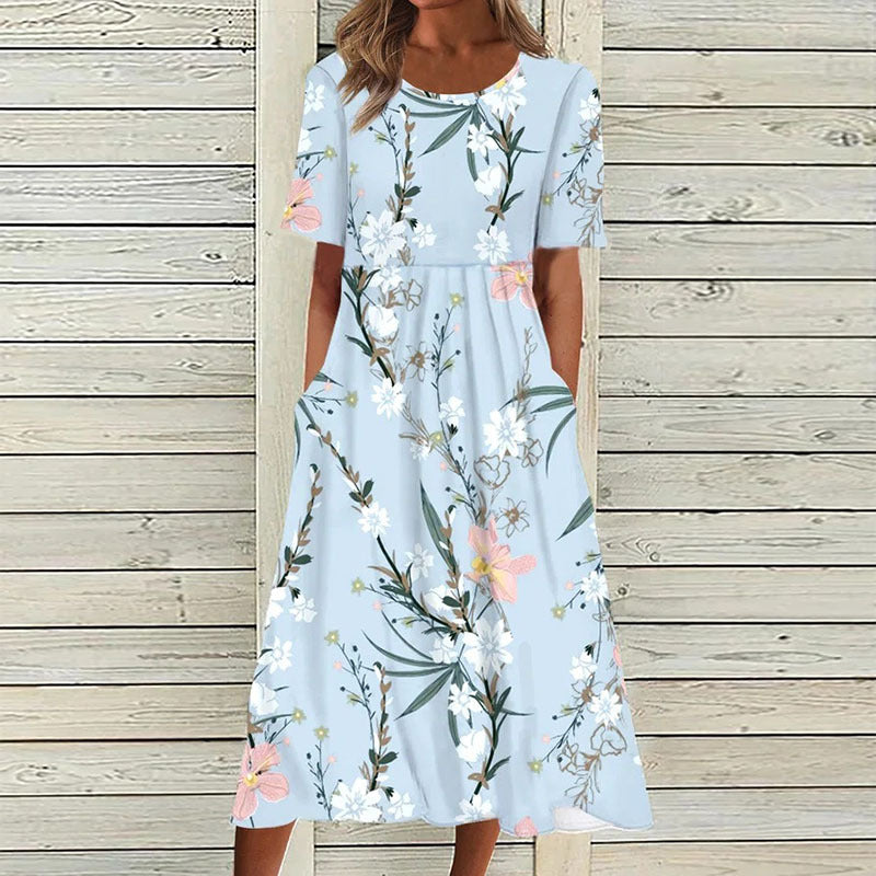 2022-es új nyári kerti témájú ruha