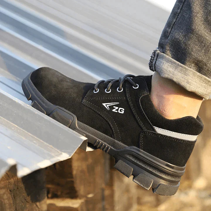 🔥 50% KEDVEZMÉNY KIÁRUSÍTÁS 🔥 - Ortopédiai valódi bőr férfi biztonsági cipő 2023 - Korlátozott készlet!