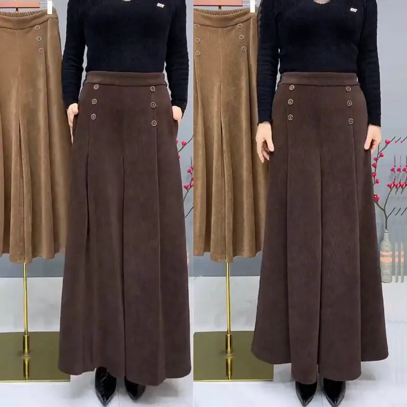 🤩【XL-4XL】Meleg vastag polár nadrágok😚Széles, rugalmas nadrágok