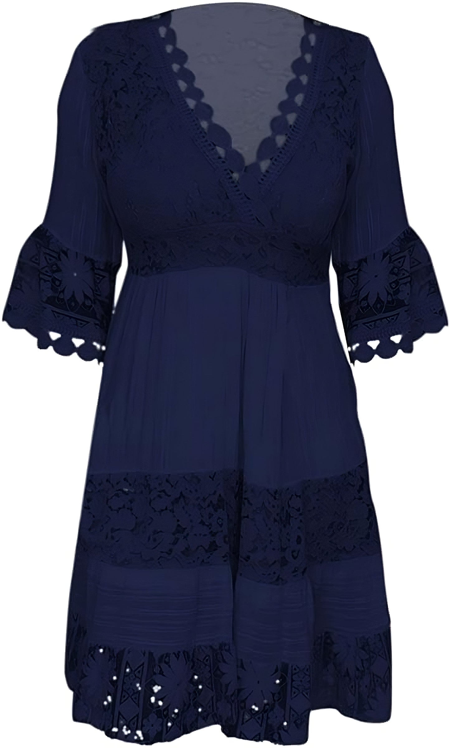 Divatos nyári ruha, szexi V-nyakú