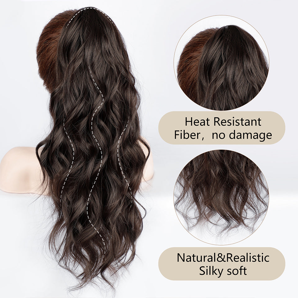 A legjobb hosszú hullámos lófarok körmökkel, póthajjal