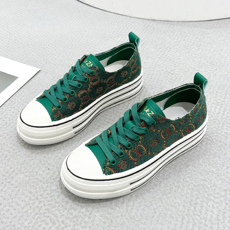 2022 tavaszi/nyári flitteres gyémánt vászoncipő